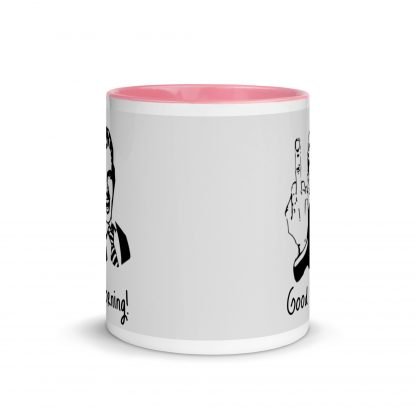 Middle Finger Morning Mug Cup with Accent Color Options - Image 14