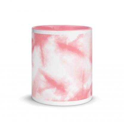 Pink Tye-Dye Design Mug Cup with Accent Color - Image 3