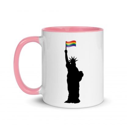 Statue of Liberty PRIDE Flag Mug Cup with Color Accent Options - Image 10