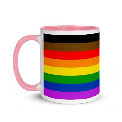 Philly PRIDE Inclusive Flag Mug Cup with Accent Color Options - Image 15