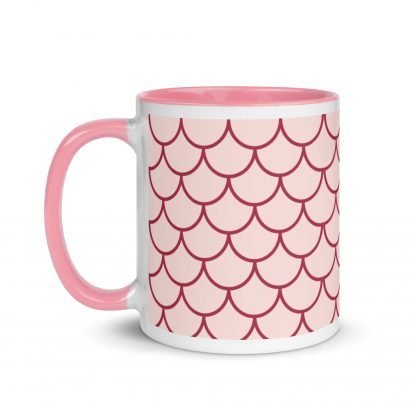 Pink Mermaid Fantasy Mug Cup with Pink Accents - Image 2
