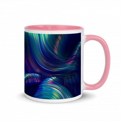 Color Swirls Mug Cup with Color Accents - Various Color Options - Image 9