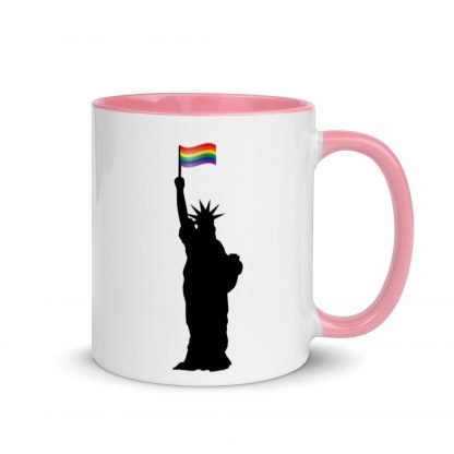 Statue of Liberty PRIDE Flag Mug Cup with Color Accent Options - Image 9