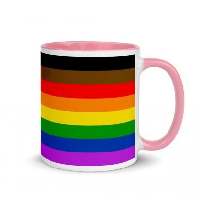Philly PRIDE Inclusive Flag Mug Cup with Accent Color Options - Image 13