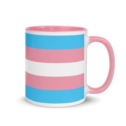 Trans Pride Flag Mug Cup with Blue or Pink Color Accents - Image 5