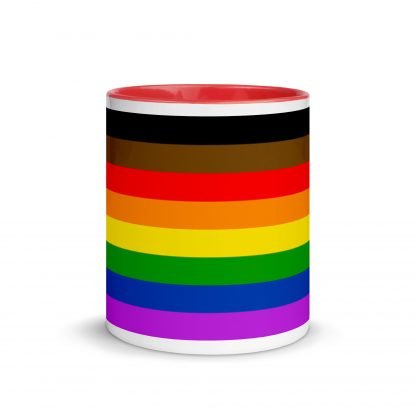 Philly PRIDE Inclusive Flag Mug Cup with Accent Color Options - Image 5