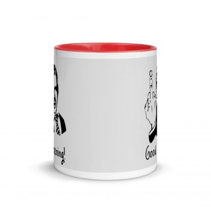 Middle Finger Morning Mug Cup with Accent Color Options - Image 5