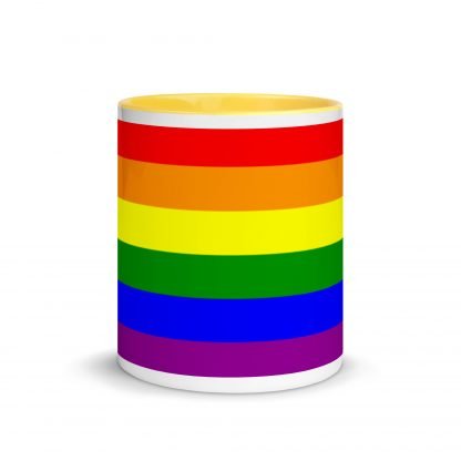 PRIDE Flag Coffee Cup Mug with Color Accent Options - Image 18