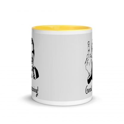 Middle Finger Morning Mug Cup with Accent Color Options - Image 18