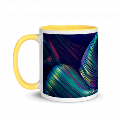 Color Swirls Mug Cup with Color Accents - Various Color Options - Image 7