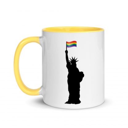 Statue of Liberty PRIDE Flag Mug Cup with Color Accent Options - Image 12