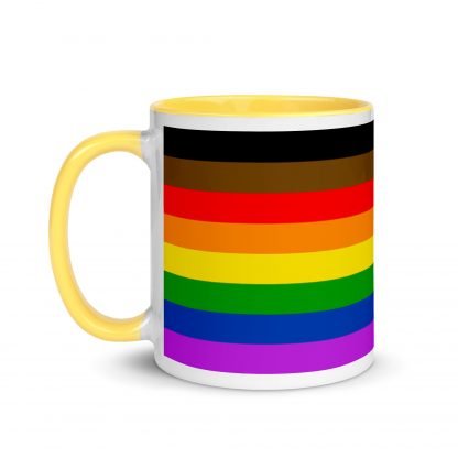 Philly PRIDE Inclusive Flag Mug Cup with Accent Color Options - Image 17