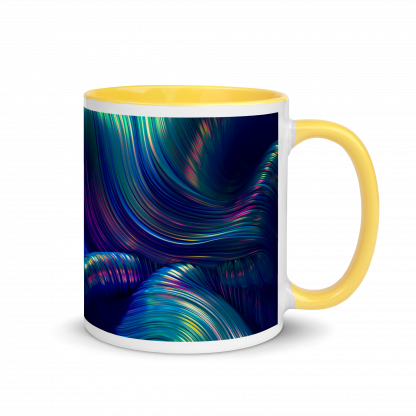 Color Swirls Mug Cup with Color Accents - Various Color Options - Image 6