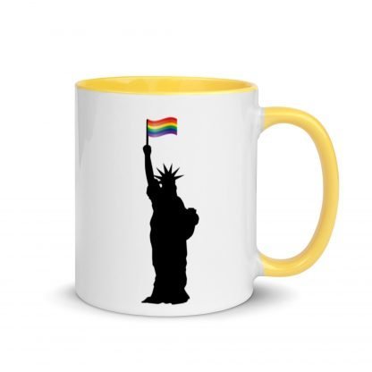 Statue of Liberty PRIDE Flag Mug Cup with Color Accent Options - Image 11