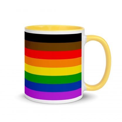 Philly PRIDE Inclusive Flag Mug Cup with Accent Color Options - Image 16