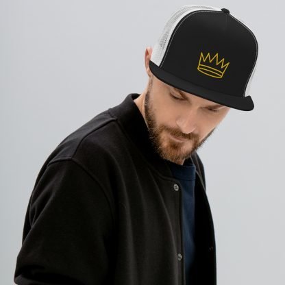 Crown 5 Panel Trucker Cap in Various Color/Combo Options - Image 2
