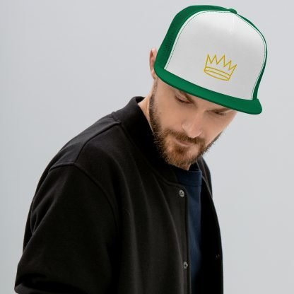 Crown 5 Panel Trucker Cap in Various Color/Combo Options - Image 9