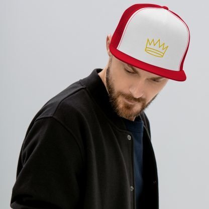 Crown 5 Panel Trucker Cap in Various Color/Combo Options - Image 6
