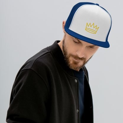 Crown 5 Panel Trucker Cap in Various Color/Combo Options - Image 8