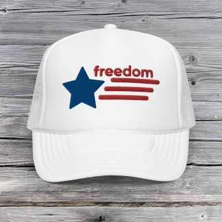 Freedom Embroidered Americana Foam Trucker Hat