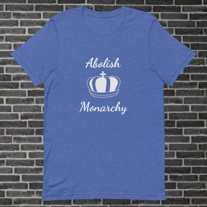 Abolish Monarchy Crown Unisex Tee Shirt - Image 2