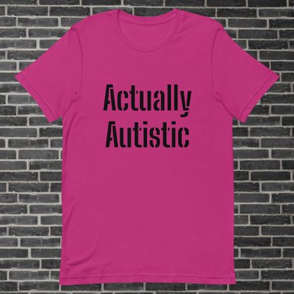 Actually Autistic Short Sleeve Lightweight Unisex t-shirt - Image 2